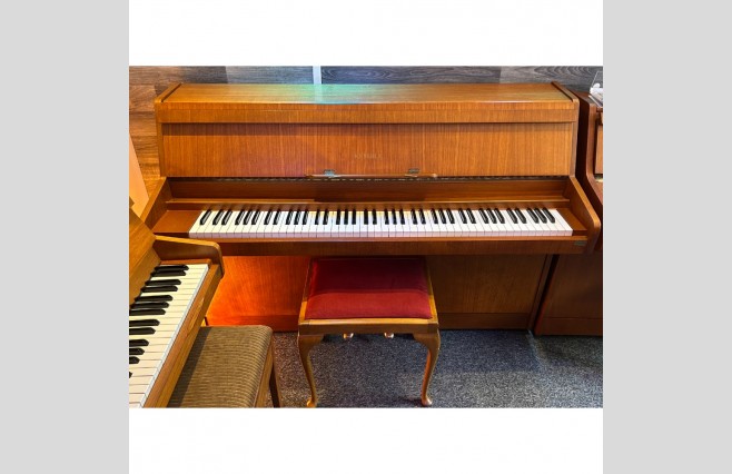 Kemble Satin Teak Console Upright Piano, Used - All Inclusive Premium Package (SN:135583) - Image 1